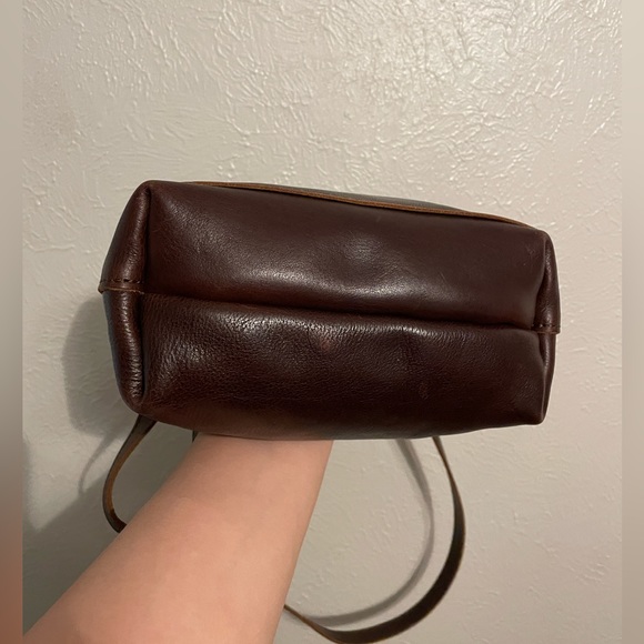 Mini crossbody tote, cold brew color - Picture 4 of 10